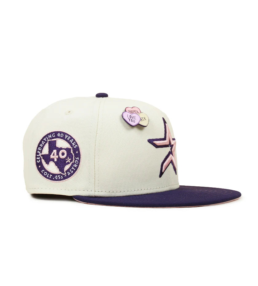 Proper x New Era Exclusive: Houston Astros 40th Anniversary 59Fifty (Chrome / Purple)