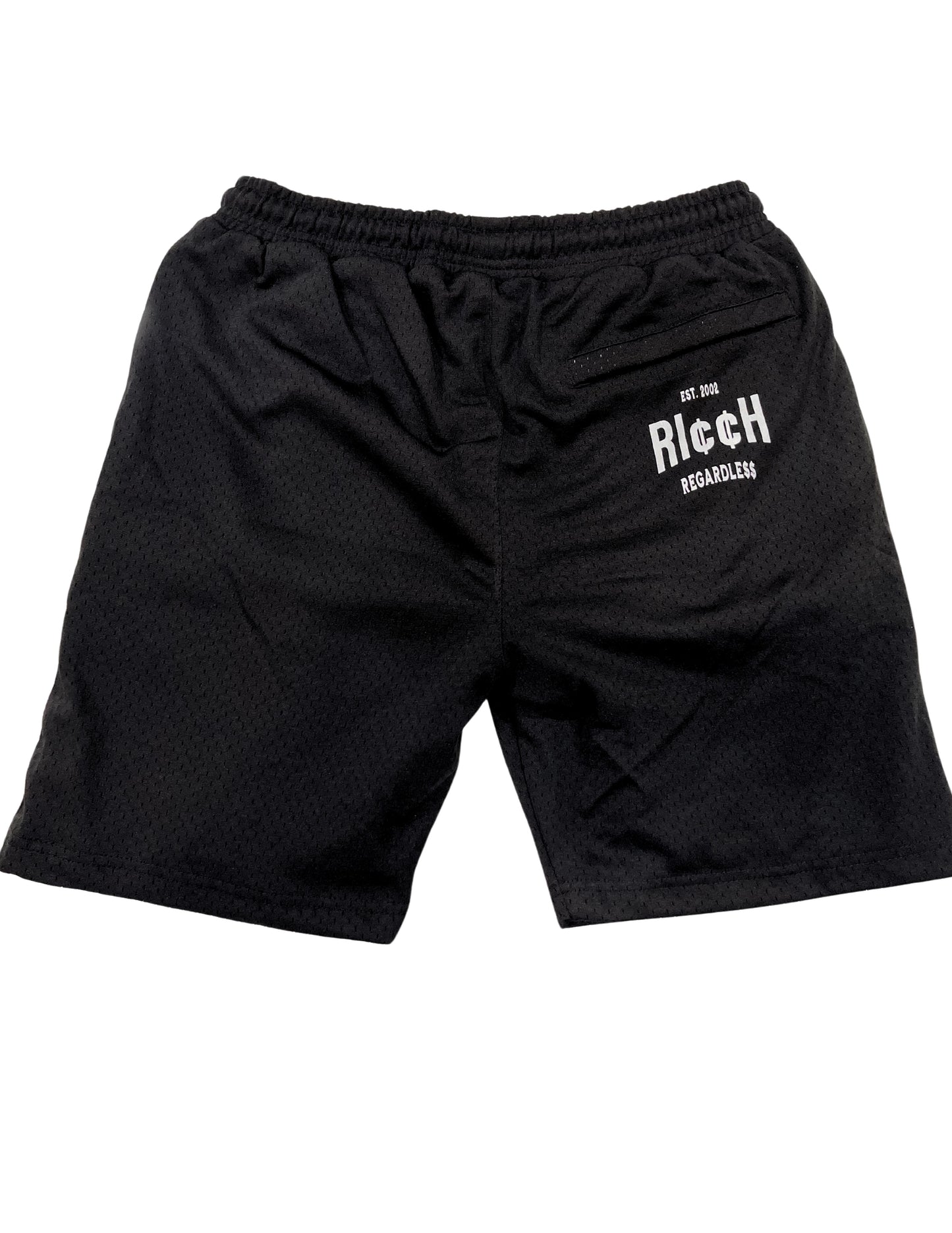 RICCH REGARDLE$$ MESH SHORTS BLACK