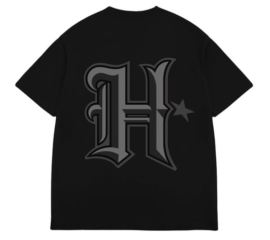 Houston "H" Blackout Tee - Limo Black (Kids)