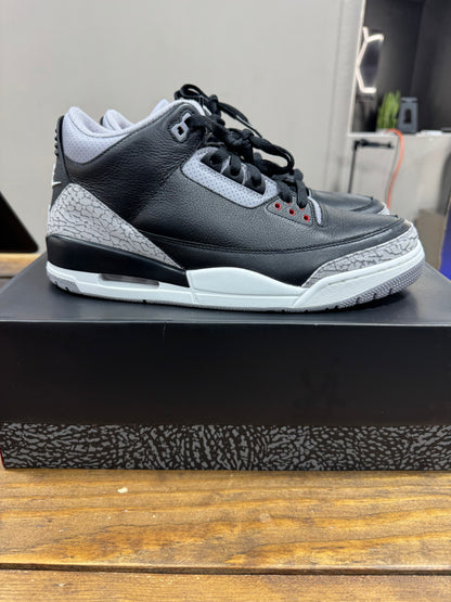 Jordan 3 Retro OG Black Cement - Size  10.5 (Pre-Owned)