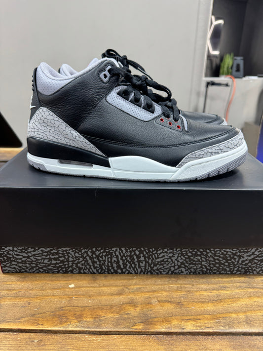 Jordan 3 Retro OG Black Cement - Size  10.5 (Pre-Owned)
