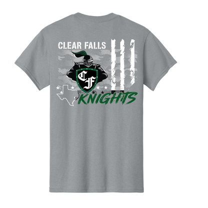 CF Knights Flag - Gravel Grey