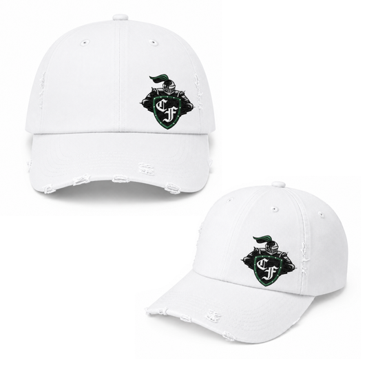 CF Knights Distressed Cap - White