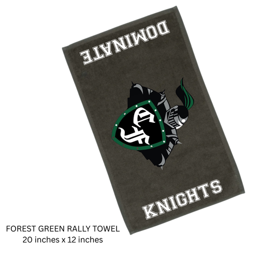 CF Knights Rally Towel - Forest Green