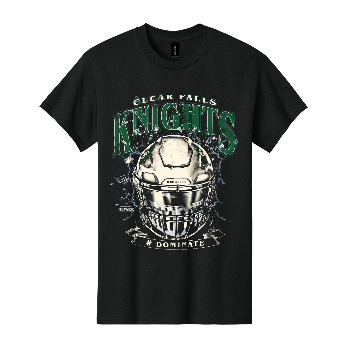 CF Dominate Helmet Tee - Black
