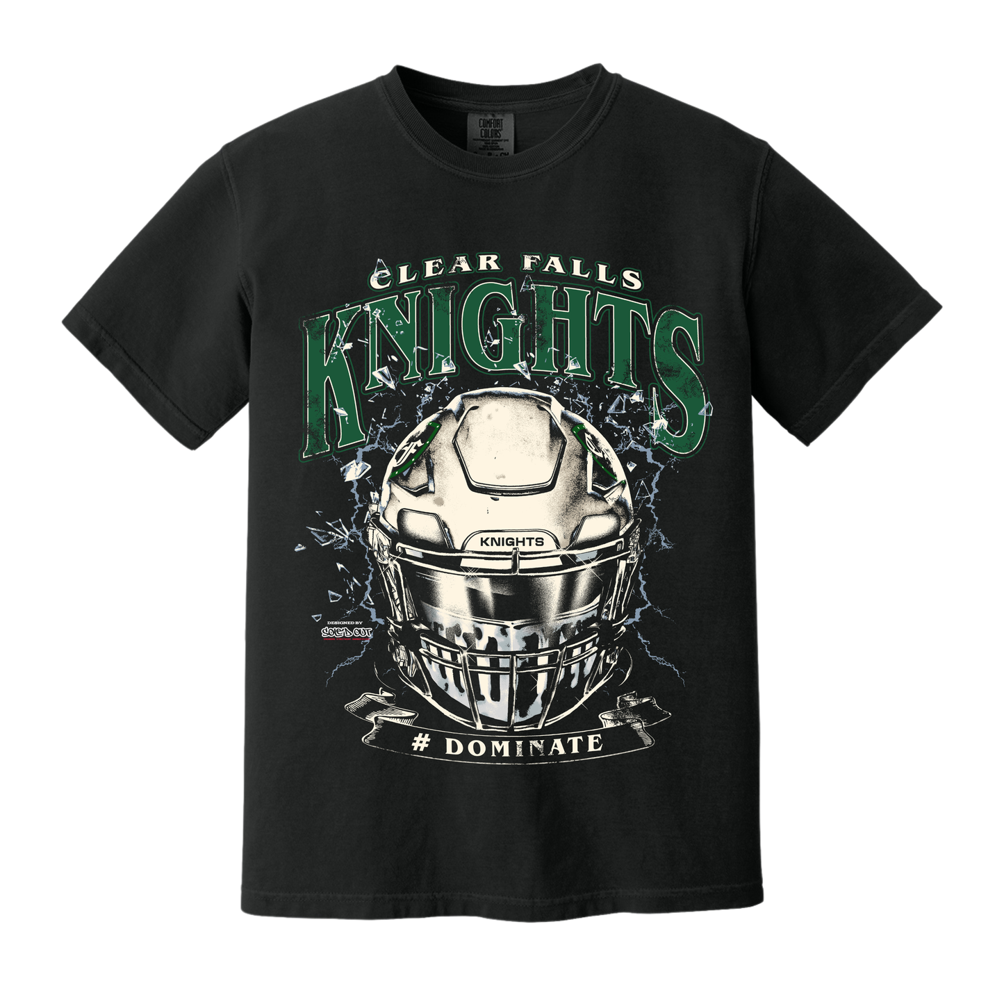 CF Dominate Helmet Tee - Black