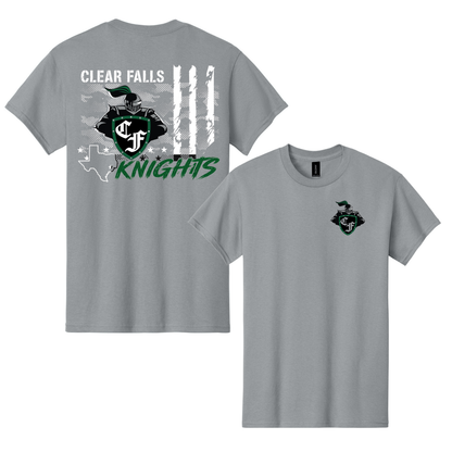 CF Knights Flag - Gravel Grey