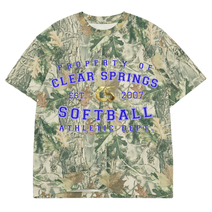 Property of Clear Springs Softball - Premium Oversized Tee (Pre-Order)