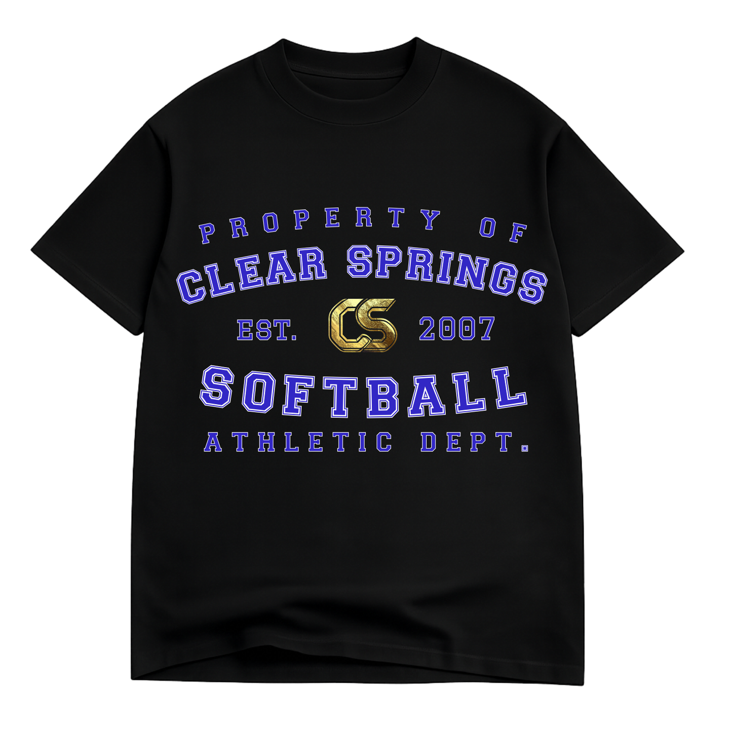 Property of Clear Springs Softball - Premium Oversized Tee (Pre-Order)