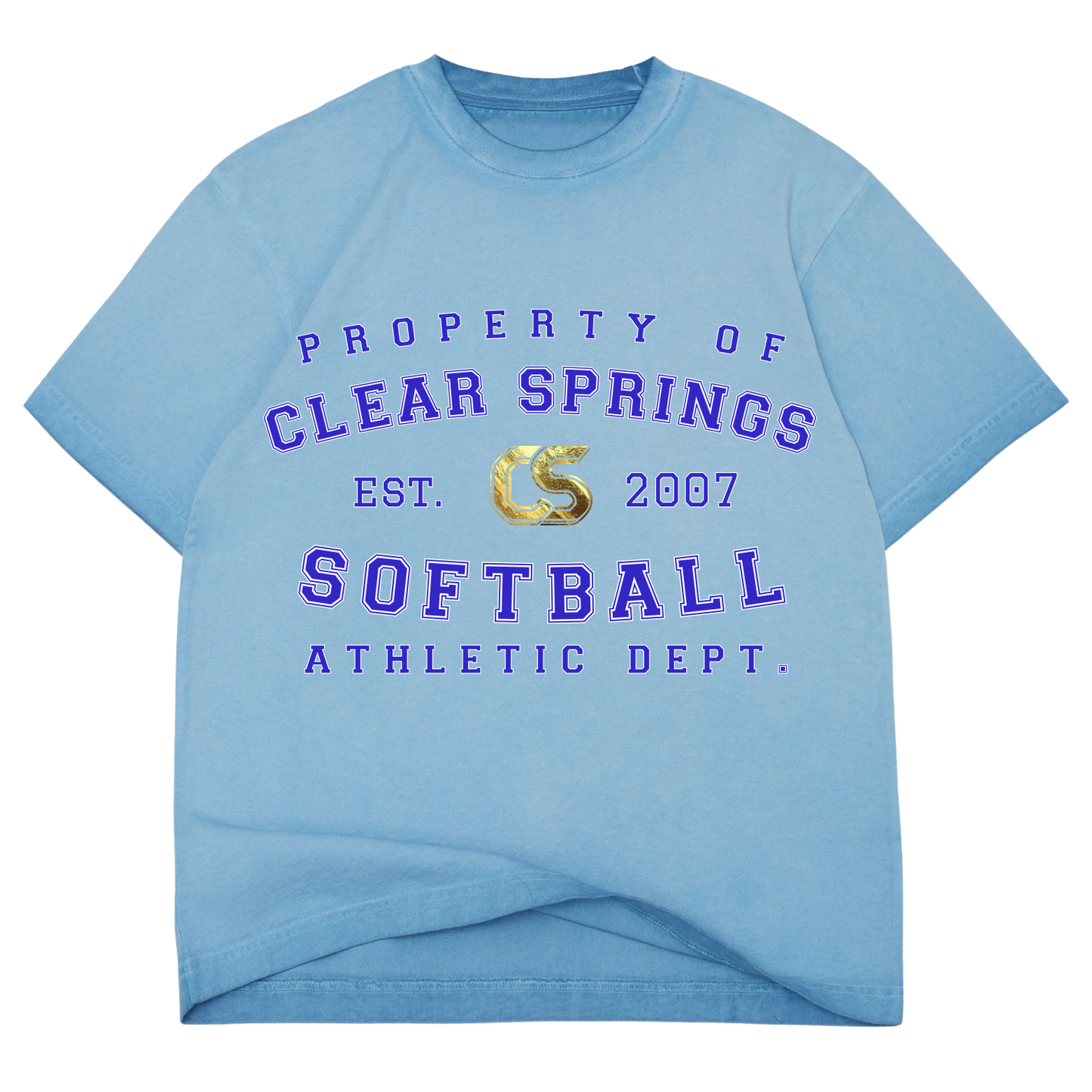 Property of Clear Springs Softball - Premium Oversized Tee (Pre-Order)