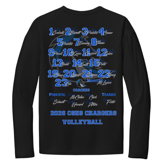 Clear Springs 2026 Volleyball Playoff Long Sleeve Tee - Team Edition (Pre-Order)
