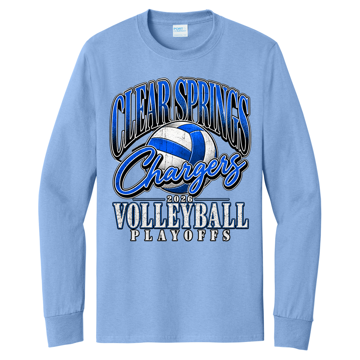 Clear Springs 2026 Volleyball Playoff Long Sleeve Tee - Player Edition (Pre-Order)