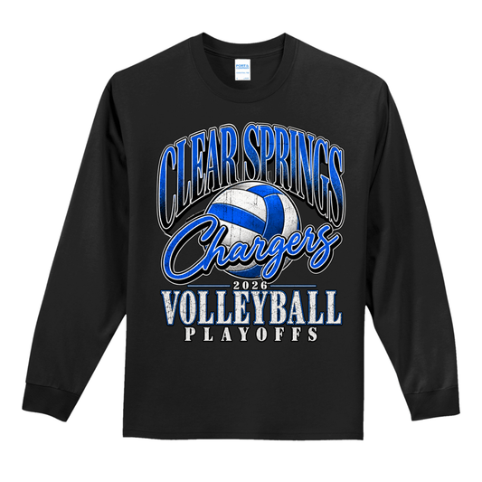 Clear Springs 2026 Volleyball Playoff Long Sleeve Tee - Player Edition (Pre-Order)