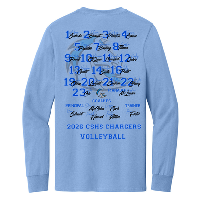 Clear Springs 2026 Volleyball Playoff Long Sleeve Tee - Team Edition (Pre-Order)