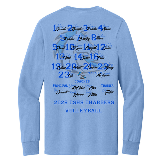 Clear Springs 2026 Volleyball Playoff Long Sleeve Tee - Team Edition (Pre-Order)