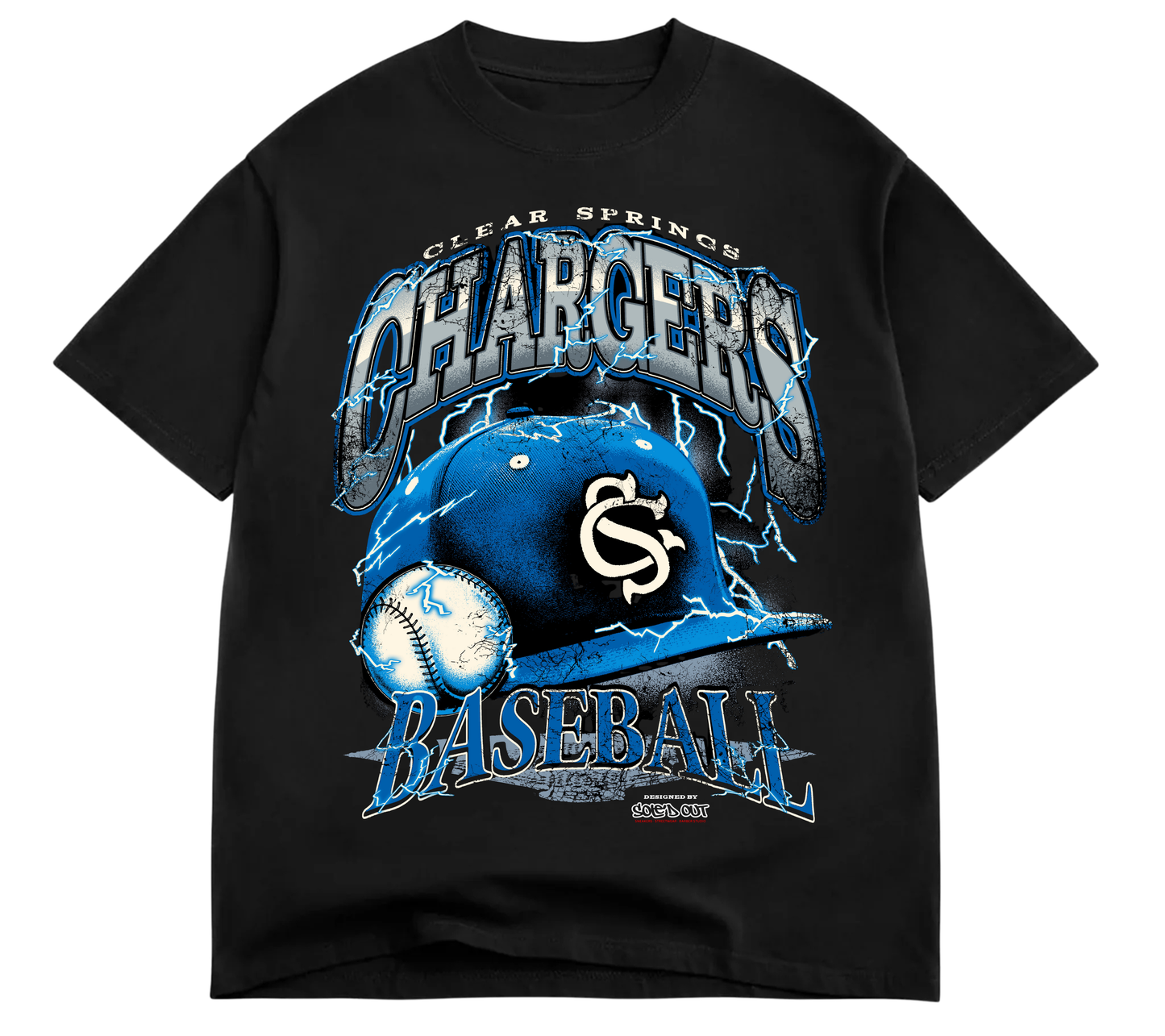 Clear Springs & Sole'd Out Collab. Tee - Baseball - Limo Black (Pre-Order)