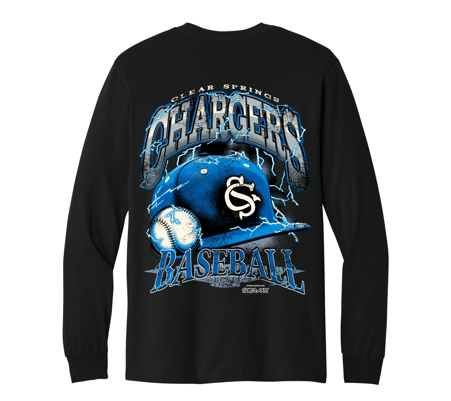 Clear Springs & Sole'd Out Collab. Long Sleeve Tee - Baseball - Black (Pre-Order)