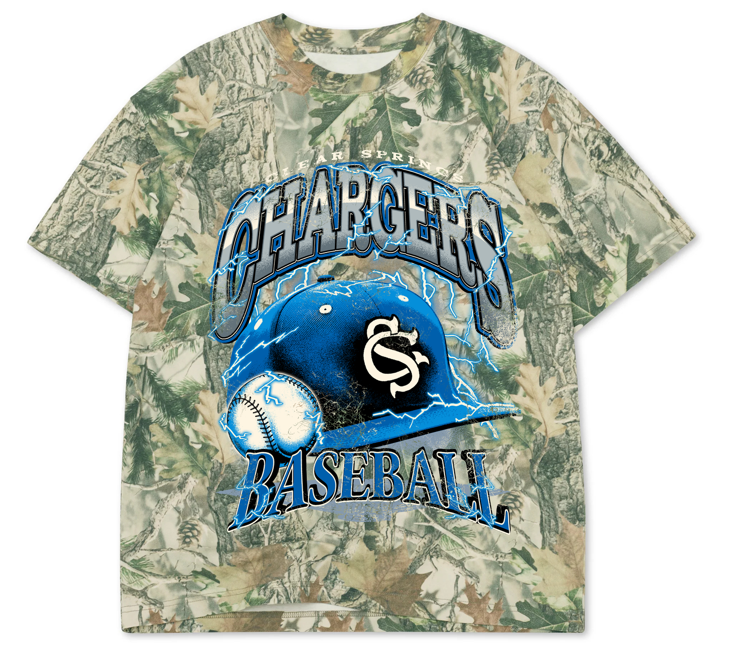Clear Springs & Sole'd Out Collab. Tee - Baseball - Vintage Wood Camo (Pre-Order)
