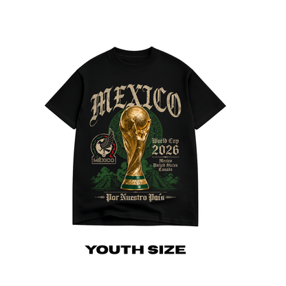 Mexico - 2026 FIFA World Cup Graphic Tee - Youth Kids - Black