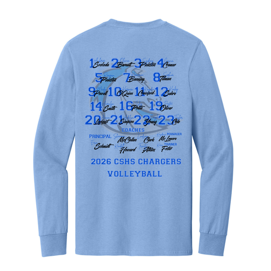 Clear Springs 2026 Volleyball Playoff Long Sleeve Tee - Team Edition (Pre-Order)