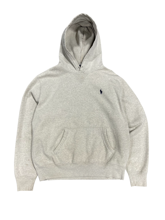 Polo Hoodie (Heather Grey)