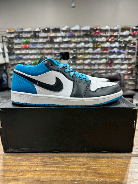 Jordan 1 Low Laser Blue - Size 12 (Pre-Owned)