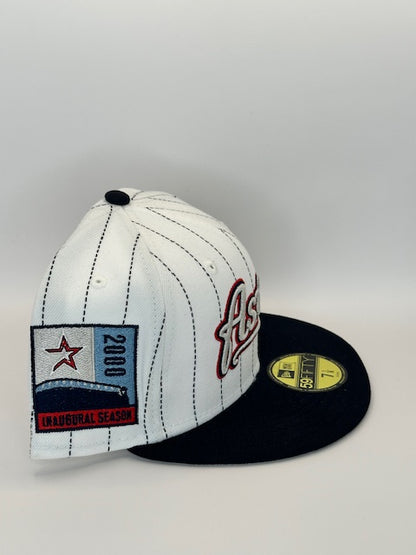 Astros Pin Stripe Red White Blue 2000 Ina Season