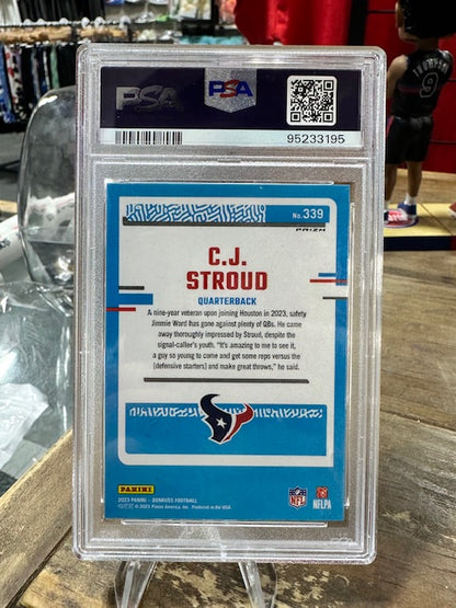 2023 Donruss CJ Stroud Optic Rated Rookie Preview Pink #339 PSA 9