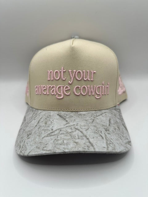 Not Your Average Cowgirl Snapback Pink