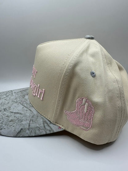 Not Your Average Cowgirl Snapback Pink