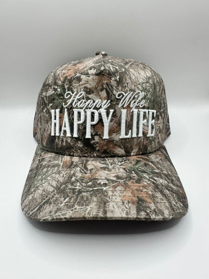 Happy Wife Happy Life Snapback - Camo