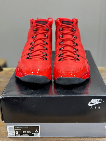 Jordan 9 Retro Chile Red - Size 9.5M (Pre-Owned)