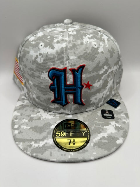 Houston Texans Salute-to-Service Digital Grey Camo - 7 5/8