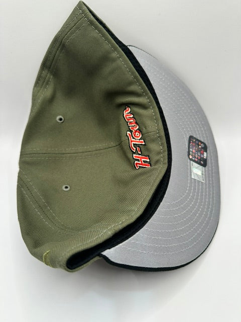 Houston Rockets Script - Olive Green/Black - 7 5/8