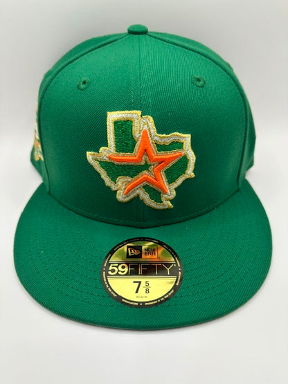 Houston Astros Texas Shape - Kelly/Hunter Green - 7 5/8