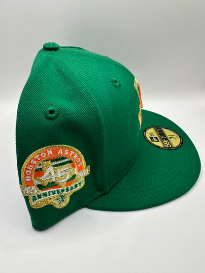 Houston Astros Texas Shape - Kelly/Hunter Green - 7 5/8