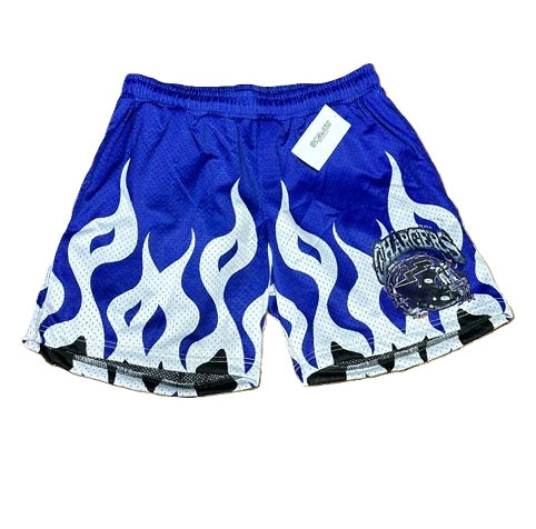 CS Chargers Big Helmet Mesh Shorts