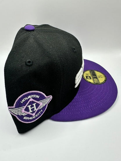 Houston Astros Space City HTX Black Purple - 7 1/4
