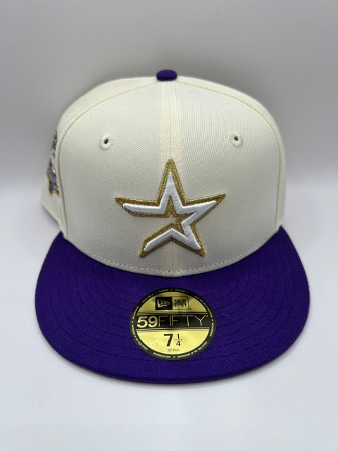 Houston Astros Cream Purple - 7 1/4