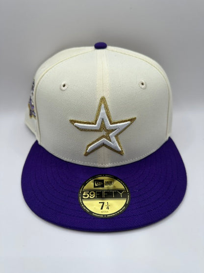 Houston Astros Cream Purple - 7 1/4