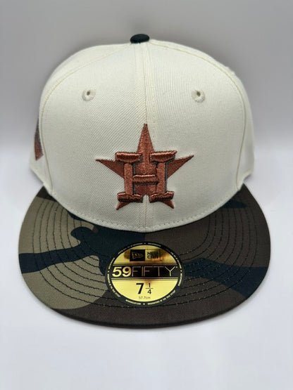 Houston Astros Cream Copper Camo Brim - 7 1/4