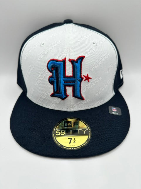 Houston Texans White-Navy Repeat - 7 1/4