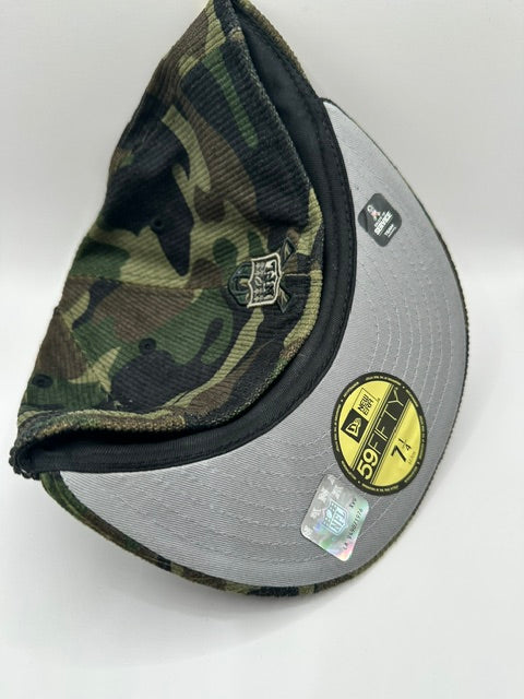 Houston Texans Corduroy Green Camo Salute to Service - 7 1/4