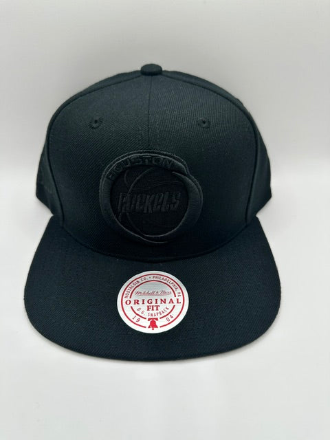 Houston Rockets All-Black Snapback