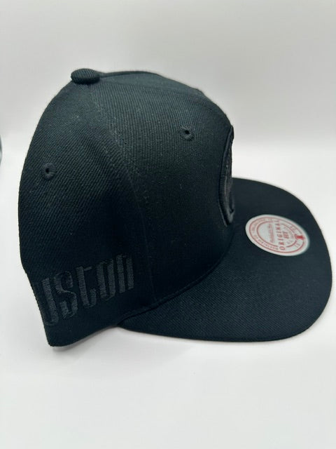 Houston Rockets All-Black Snapback