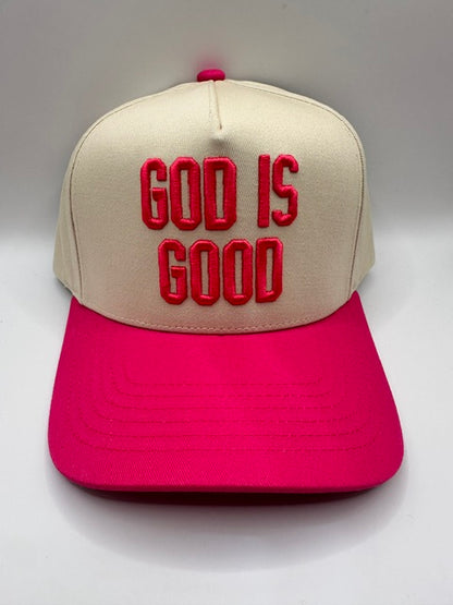 God is Good - Cream / Dark Pink