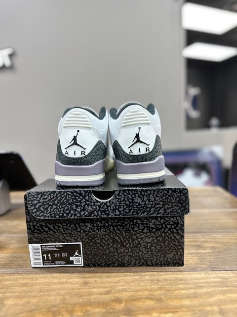 Jordan 3 Retro Cement Grey - Size 11M (Pre-Owned)