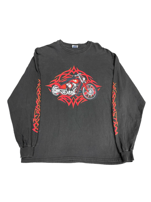 Long Sleeve Biker Tee Tribal