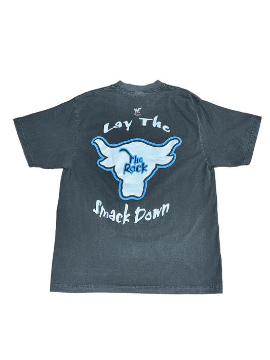 The Rock Big Face Vintage Tee (Charcoal)
