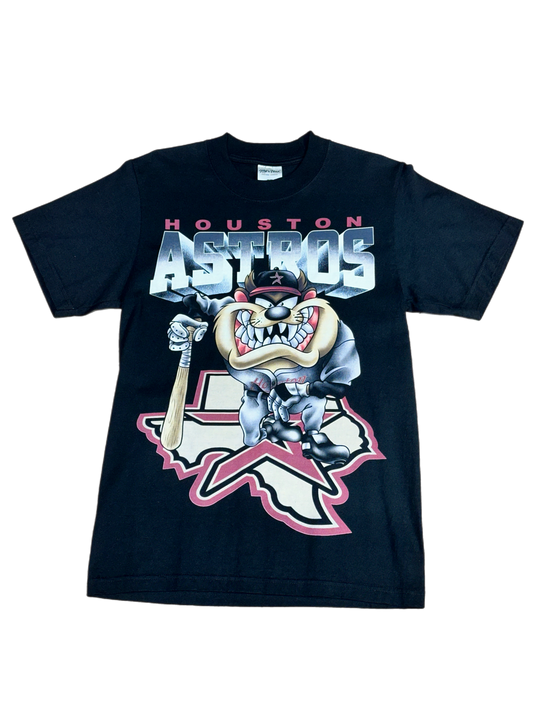 Houston Astros Tazz Texas Logo Vintage Tee (Black)